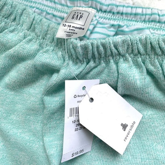 NWT Baby GAP Reversible Pants (Green) 12-18M - Picture 4 of 7